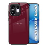 Classic Burgundy Oppo Reno16 5G Glass Back Cover Online