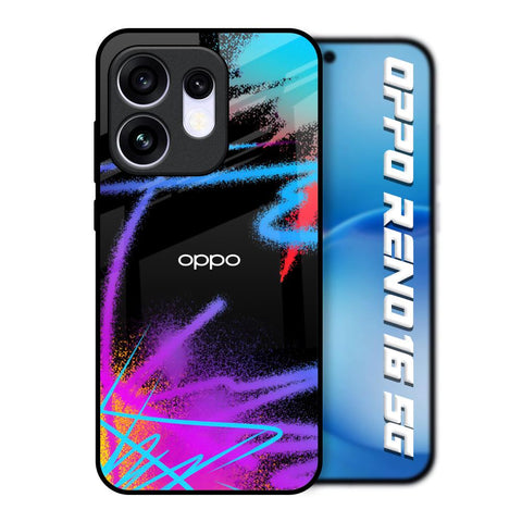 Brushy Color Oppo Reno16 5G Glass Back Cover Online