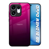 Purple Ombre Pattern Oppo Reno16 5G Glass Back Cover Online