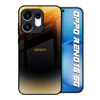 Grainy Yellow Oppo Reno16 5G Glass Back Cover Online