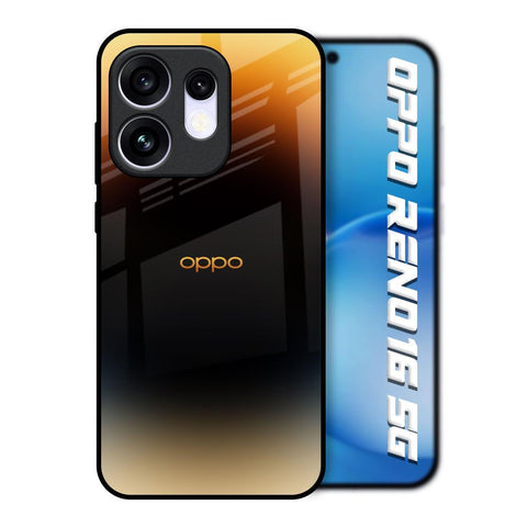 Grainy Yellow Oppo Reno16 5G Glass Back Cover Online