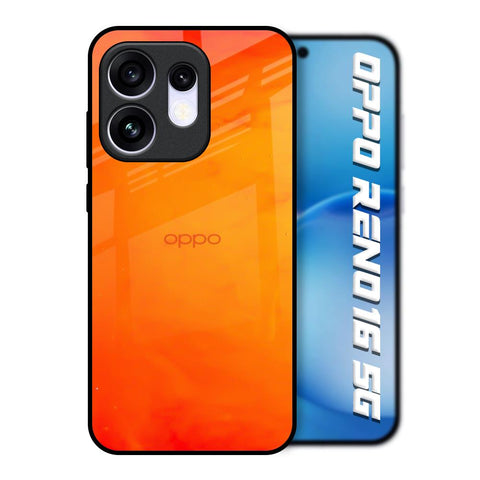 Tangy Orange Oppo Reno16 5G Glass Back Cover Online