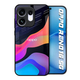 Colorful Fluid Oppo Reno16 5G Glass Back Cover Online