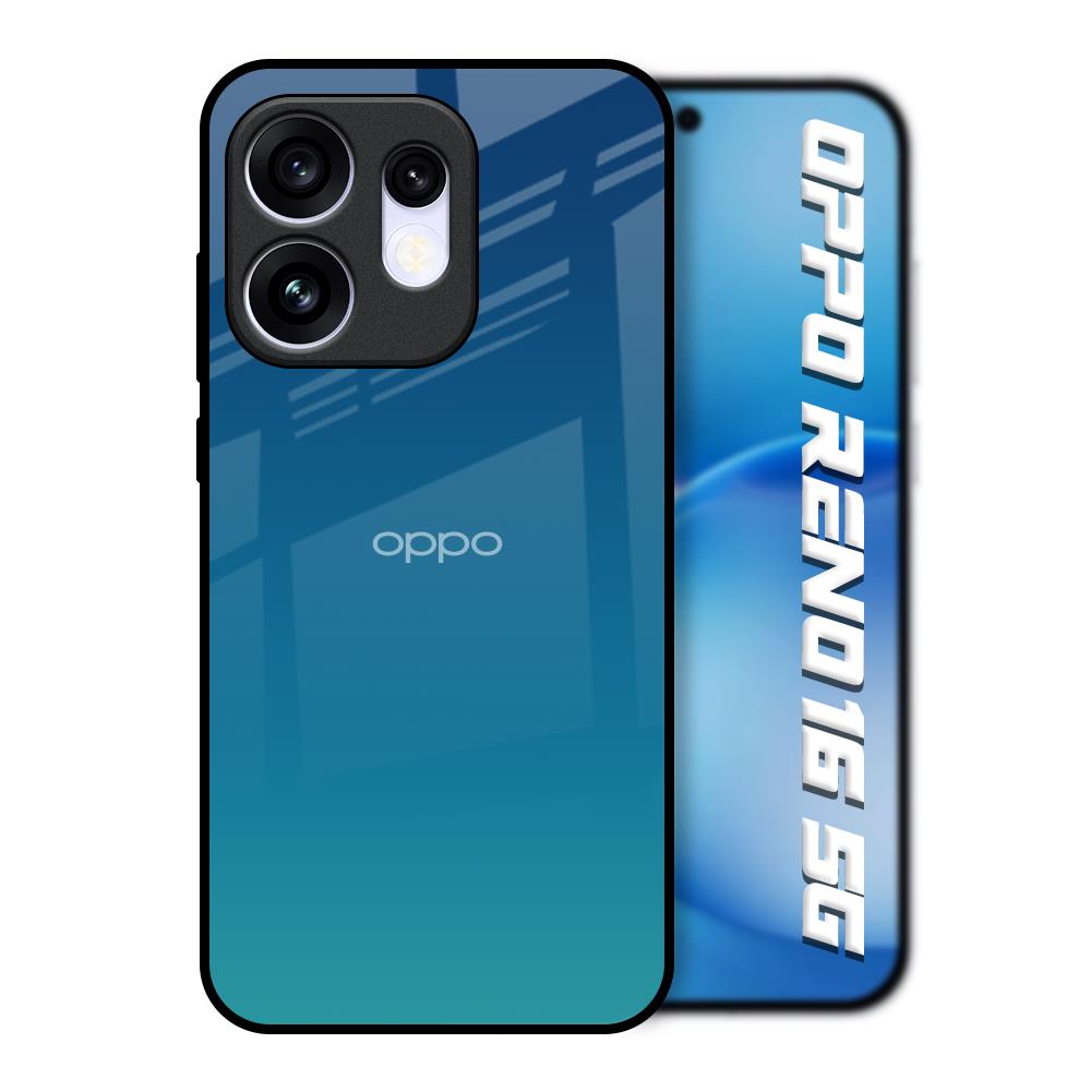 Celestial Blue Oppo Reno16 5G Glass Back Cover Online