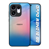 Blue & Pink Ombre Oppo Reno16 5G Glass Back Cover Online