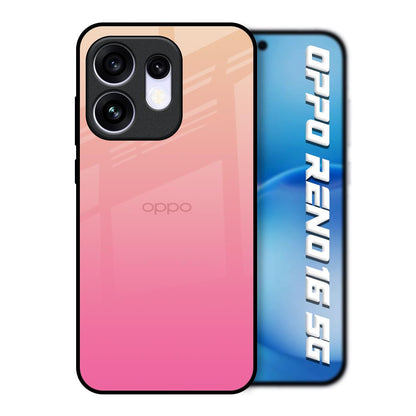 Pastel Pink Gradient Oppo Reno16 5G Glass Back Cover Online