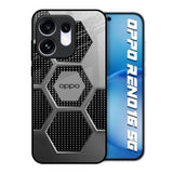 Hexagon Style Oppo Reno16 5G Glass Back Cover Online