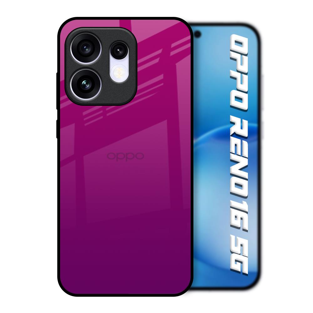 Magenta Gradient Oppo Reno16 5G Glass Back Cover Online