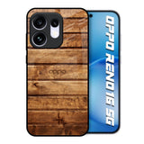 Wooden Planks Oppo Reno16 5G Glass Back Cover Online