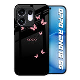 Fly Butterfly Oppo Reno16 5G Glass Back Cover Online