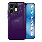 Dark Purple Oppo Reno16 5G Glass Back Cover Online