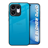 Blue Aqua Oppo Reno16 5G Glass Back Cover Online