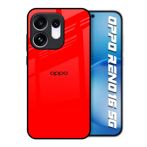 Blood Red Oppo Reno16 5G Glass Back Cover Online