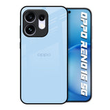Pastel Sky Blue Oppo Reno16 5G Glass Back Cover Online