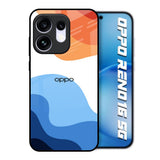 Wavy Color Pattern Oppo Reno16 5G Glass Back Cover Online