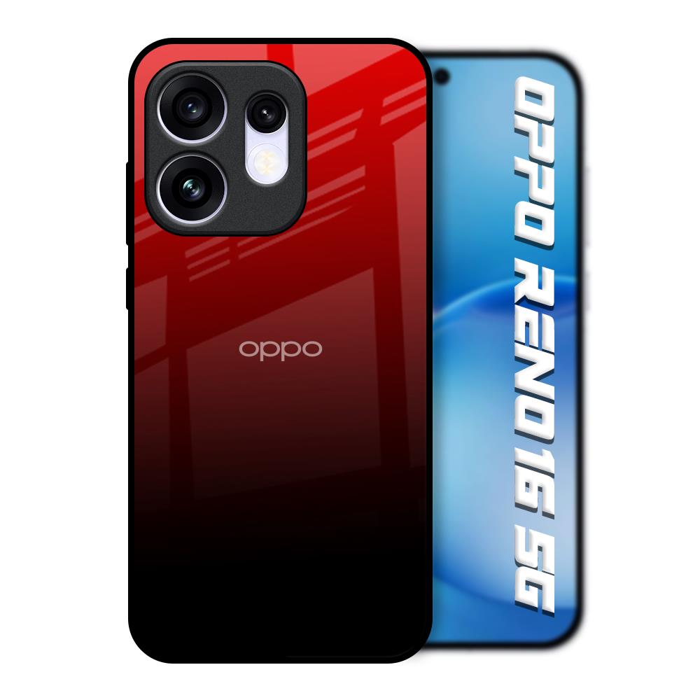Maroon Faded Oppo Reno16 5G Glass Back Cover Online