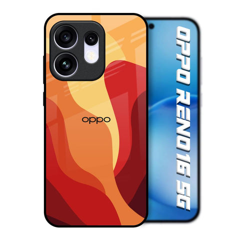 Magma Color Pattern Oppo Reno16 5G Glass Back Cover Online