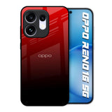 Maroon Faded Oppo Reno16 5G Glass Back Cover Online