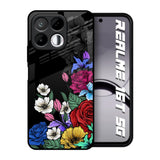 Rose Flower Bunch Art Realme 16T 5G Glass Back Cover Online