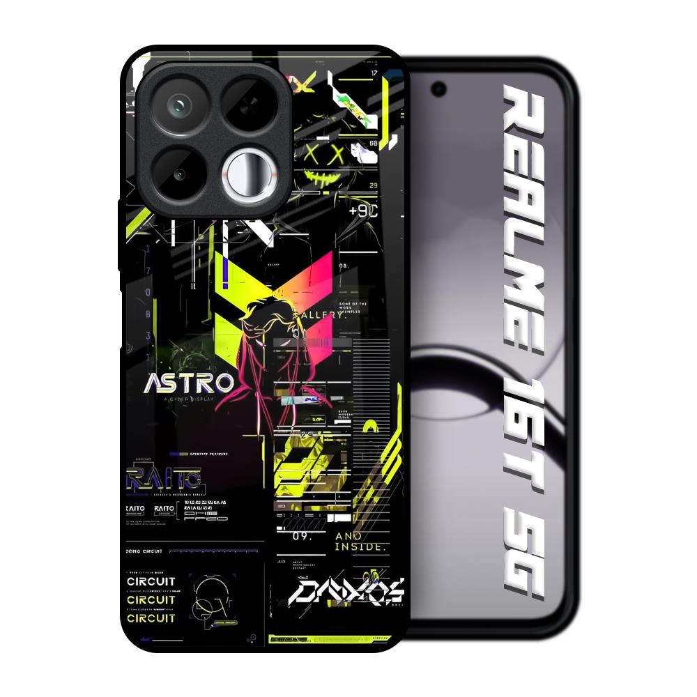 Astro Glitch Realme 16T 5G Glass Back Cover Online
