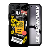 Danger Signs Realme 16T 5G Glass Back Cover Online