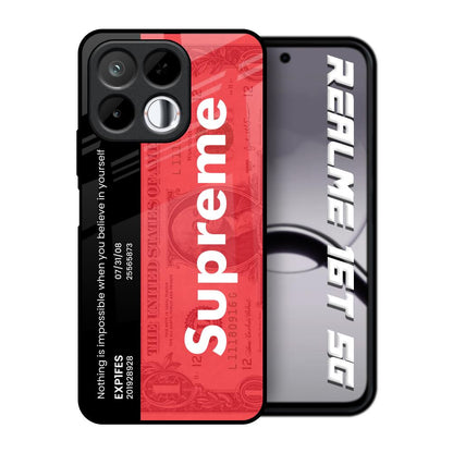 Supreme Ticket Realme 16T 5G Glass Back Cover Online