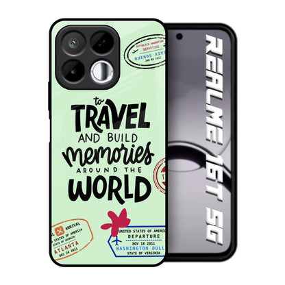Travel Stamps Realme 16T 5G Glass Back Cover Online