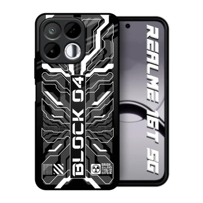 Monochrome Magic Realme 16T 5G Glass Back Cover Online