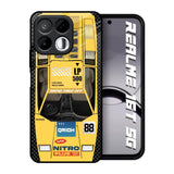 Yellow Racing Car Realme 16T 5G Glass Back Cover Online