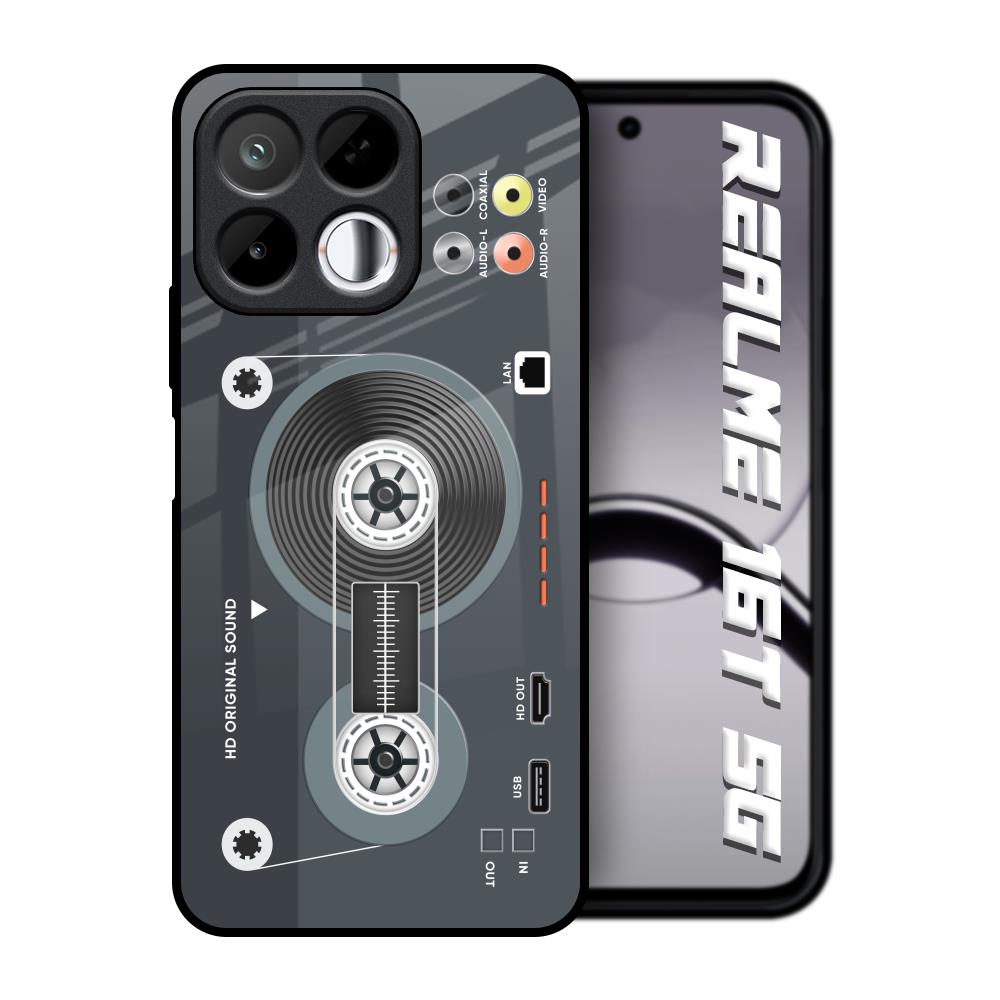 Retro Recorder Realme 16T 5G Glass Back Cover Online