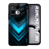 Vertical Blue Arrow Realme 16T 5G Glass Back Cover Online