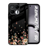 Floating Floral Print Realme 16T 5G Glass Back Cover Online