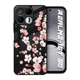 Black Cherry Blossom Realme 16T 5G Glass Back Cover Online