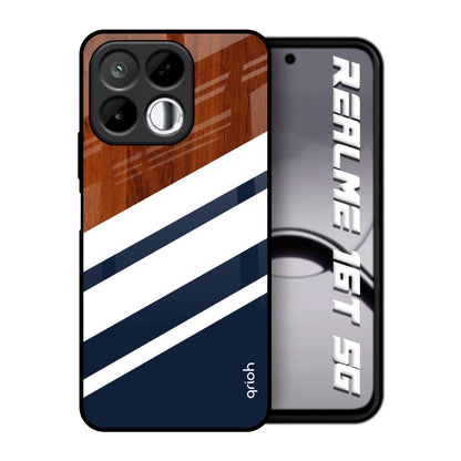 Bold Stripes Realme 16T 5G Glass Back Cover Online