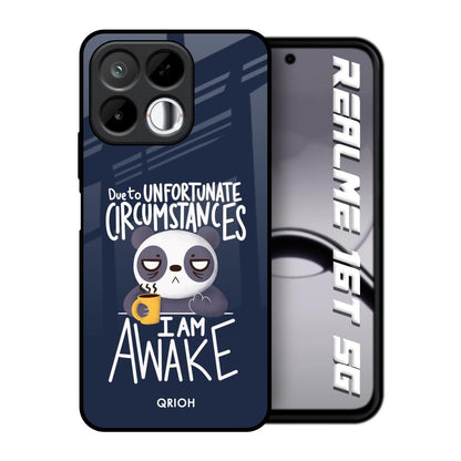 Struggling Panda Realme 16T 5G Glass Back Cover Online
