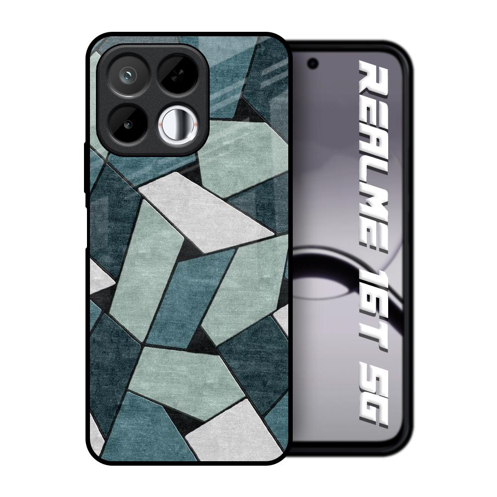 Abstact Tiles Realme 16T 5G Glass Back Cover Online