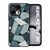 Abstact Tiles Realme 16T 5G Glass Back Cover Online