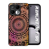 Floral Mandala Realme 16T 5G Glass Back Cover Online