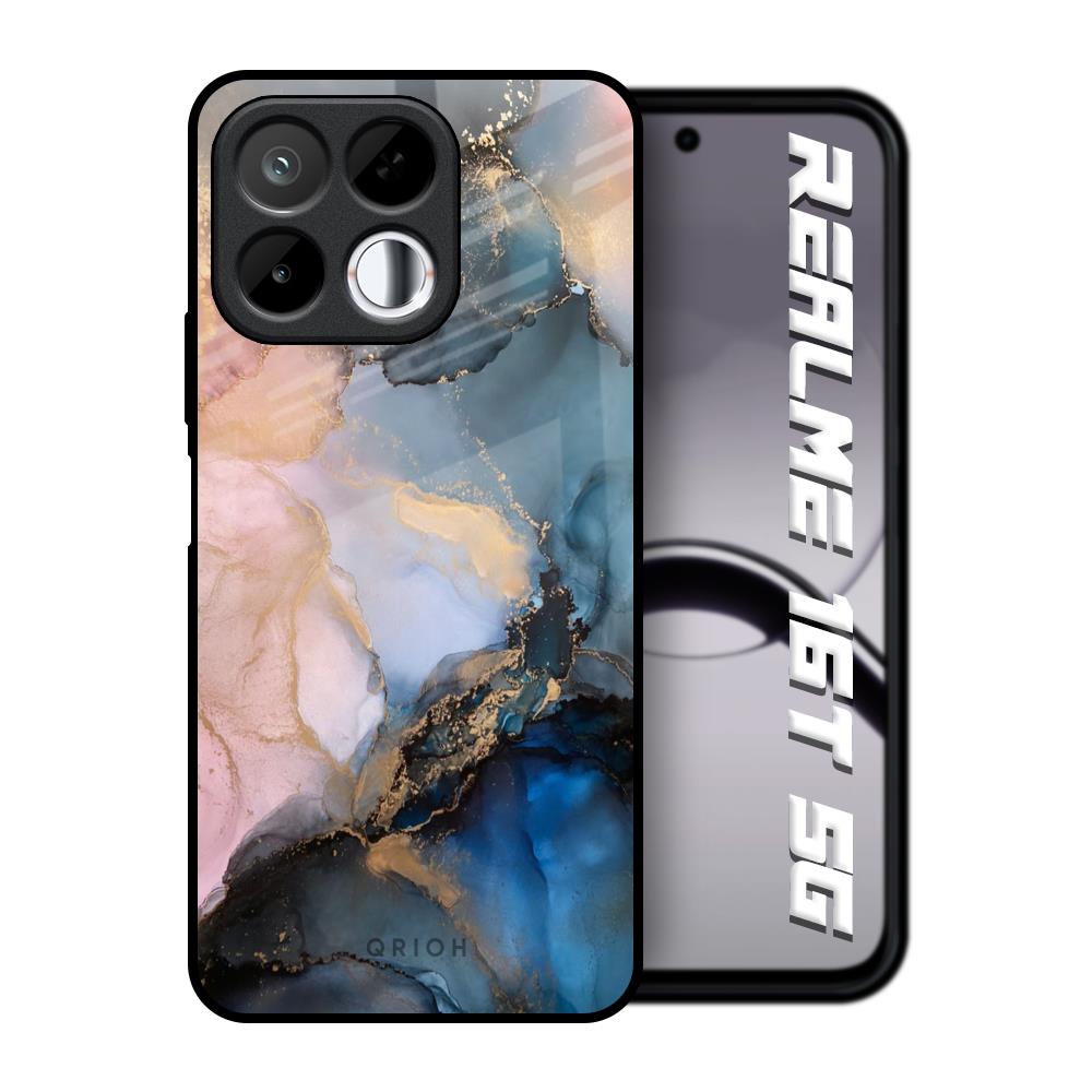 Marble Ink Abstract Realme 16T 5G Glass Back Cover Online