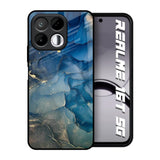 Blue Cool Marble Realme 16T 5G Glass Back Cover Online