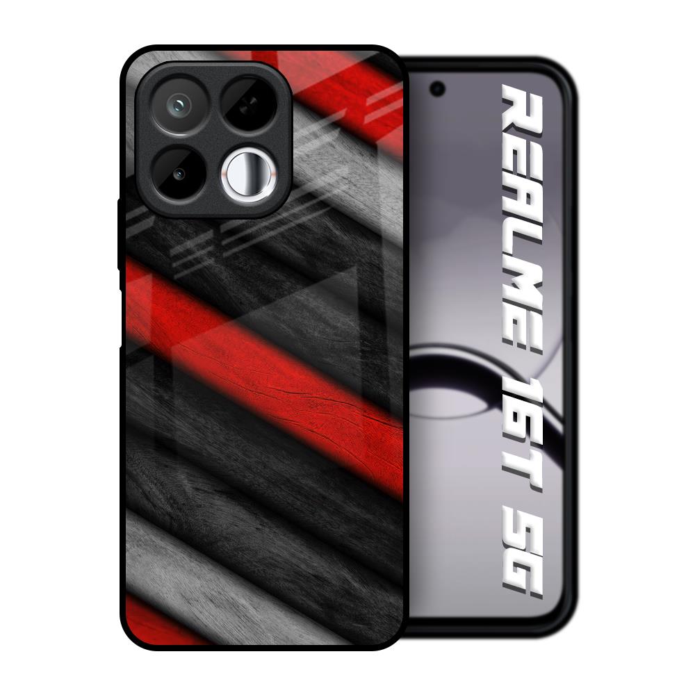 Soft Wooden Texture Realme 16T 5G Glass Back Cover Online