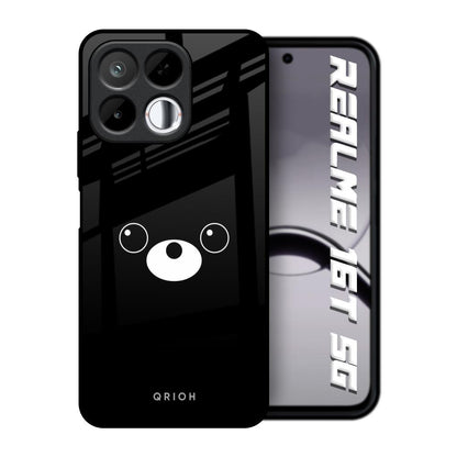 Cute Bear Realme 16T 5G Glass Back Cover Online