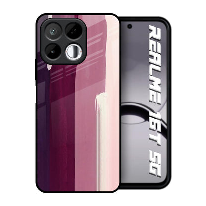 Brush Stroke Art Realme 16T 5G Glass Back Cover Online
