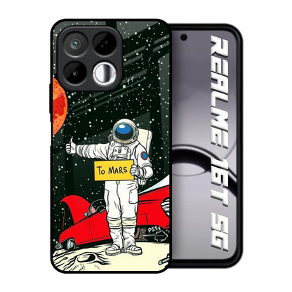 Astronaut on Mars Realme 16T 5G Glass Back Cover Online