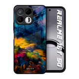 Multicolor Oil Painting Realme 16T 5G Glass Back Cover Online