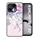 Elegant Floral Realme 16T 5G Glass Back Cover Online