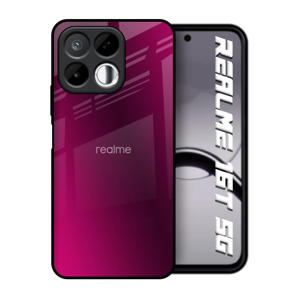 Pink Burst Realme 16T 5G Glass Back Cover Online