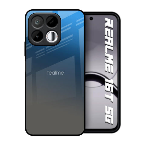Blue Grey Ombre Realme 16T 5G Glass Back Cover Online
