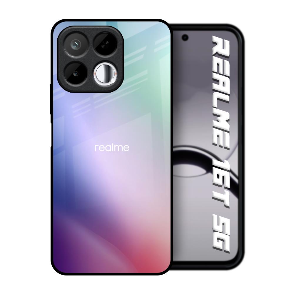 Abstract Holographic Realme 16T 5G Glass Back Cover Online