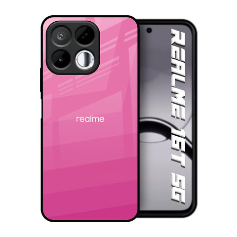 Pink Ribbon Caddy Realme 16T 5G Glass Back Cover Online
